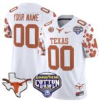 Texas Longhorns Cow Spots Cotton Bowl Patch Vapor Limited Custom Jersey – All Stitched
