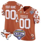 Texas Longhorns Cow Spots Cotton Bowl Patch Vapor Limited Custom Jersey – All Stitched