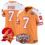 Men’s Tampa Bay Buccaneers Throwback 2024 NFC South Division Champions Patch Vapor Limited Jersey – All Stitched