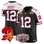 Men’s Tampa Bay Buccaneers Throwback 2024 NFC South Division Champions Patch Vapor Limited Jersey – All Stitched