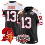 Men’s Tampa Bay Buccaneers Throwback 2024 NFC South Division Champions Patch Vapor Limited Jersey – All Stitched