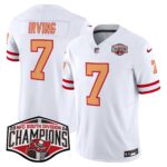 Men’s Tampa Bay Buccaneers Throwback 2024 NFC South Division Champions Patch Vapor Limited Jersey – All Stitched