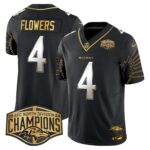 Men’s Ravens Maryland 2024 AFC North Division Champions Patch Gold Vapor Limited Jersey – All Stitched