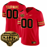 Custom Ohio State Buckeyes Gold Edition Jersey – Cotton Bowl Patch