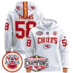 Men’s Kansas City Chiefs 2024 AFC West Division Champions Pullover Hoodie – All Stitched