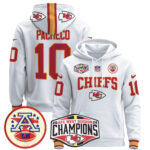 Men’s Kansas City Chiefs 2024 AFC West Division Champions Pullover Hoodie – All Stitched
