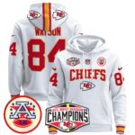 Men’s Kansas City Chiefs 2024 AFC West Division Champions Pullover Hoodie – All Stitched