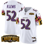Men’s Ravens Maryland Flag Back To Back AFC North Champions Patch Vapor Limited Jersey – All Stitched